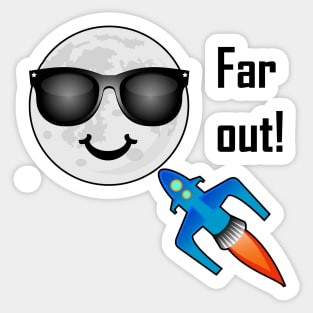 Far Out Design Sticker